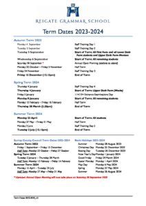 reigate college|reigate college term dates 2023.